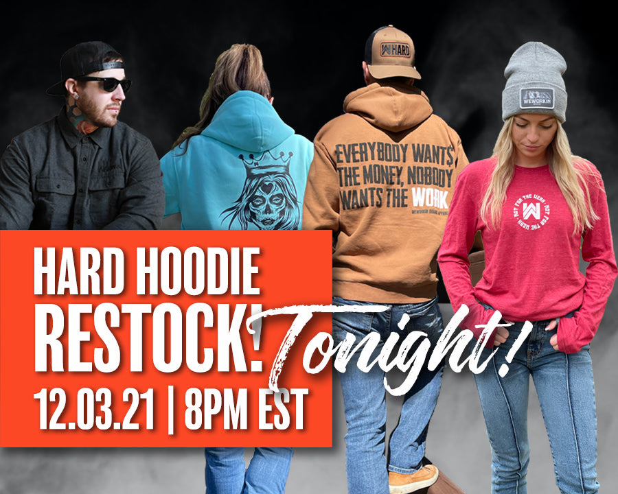 HARD HOODIE RESTOCK—On the Shelves 12.03.21 @8PM!