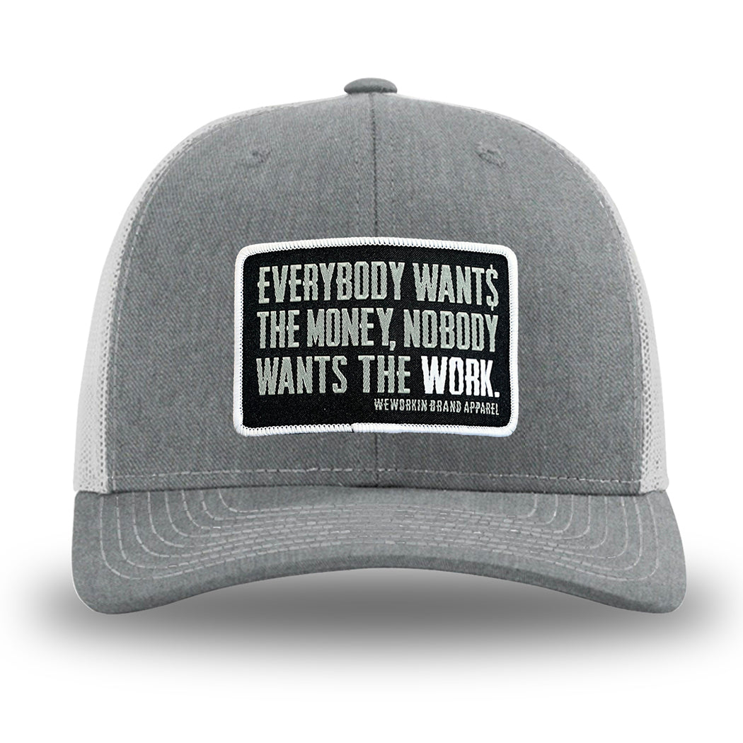 HEATHER GREY/LT GREY Patch Hat Series [9 patches]—Richardson 112 Classic Trucker