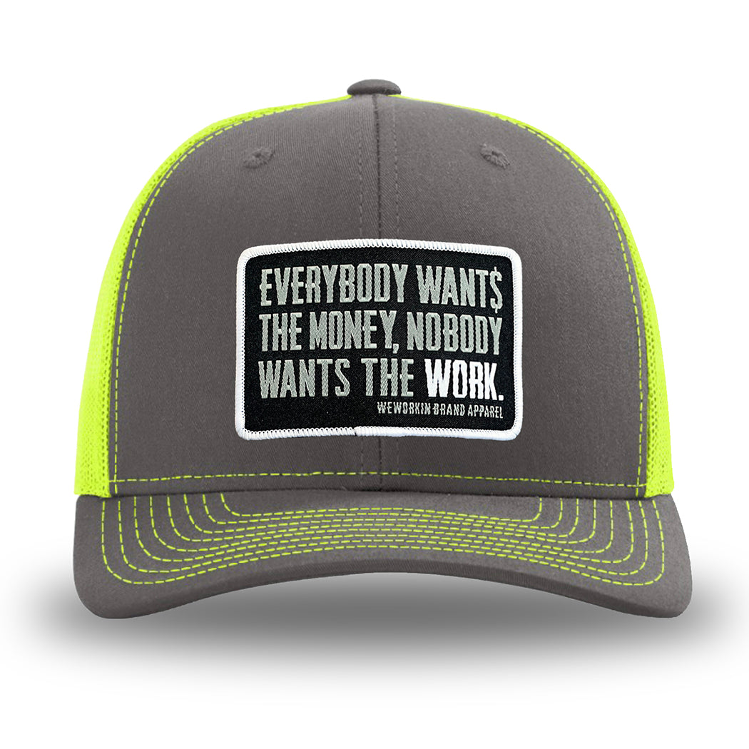 Retro Trucker Patch Hats | Working Hats | We Workin Everybody Wants The Money
