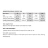 Sizing Chart for the Women's Racerback CROPPED Tank. Includes measurements for Size, Body Length at Back, Bust (Tank measurement) and Bust (Body measurement). From manufacturers specs.