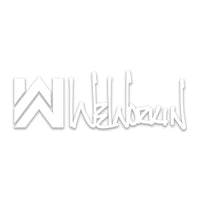 WeWorkin Icon/Script Logo Direct Transfer window stickers in white.