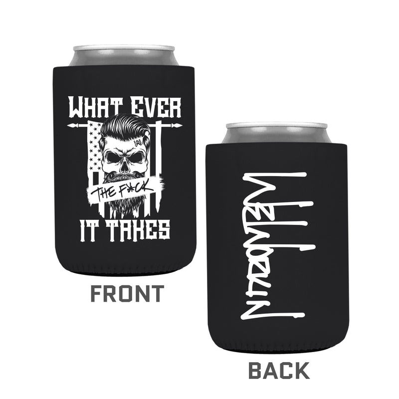 Funny Beer Koozie, I Identify As A Water, Black Can Cooler